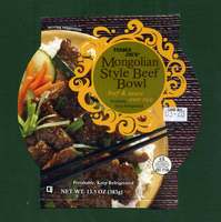 Mongolian Style Beef bowl - 13.5 oz (383g)