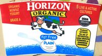 Organic Nonfat Yogurt - Plain - 6oz (170g)